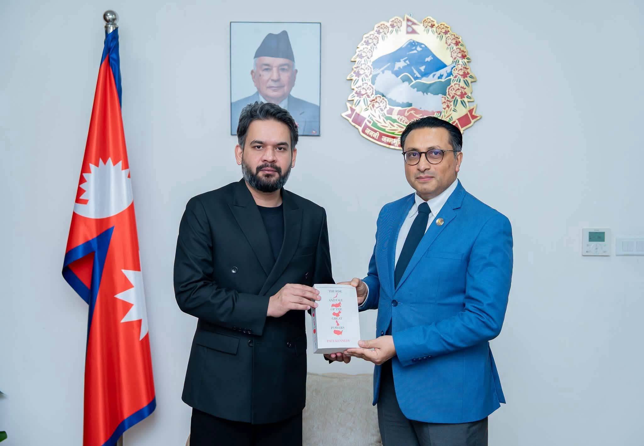 Books being handed over at Isha Books