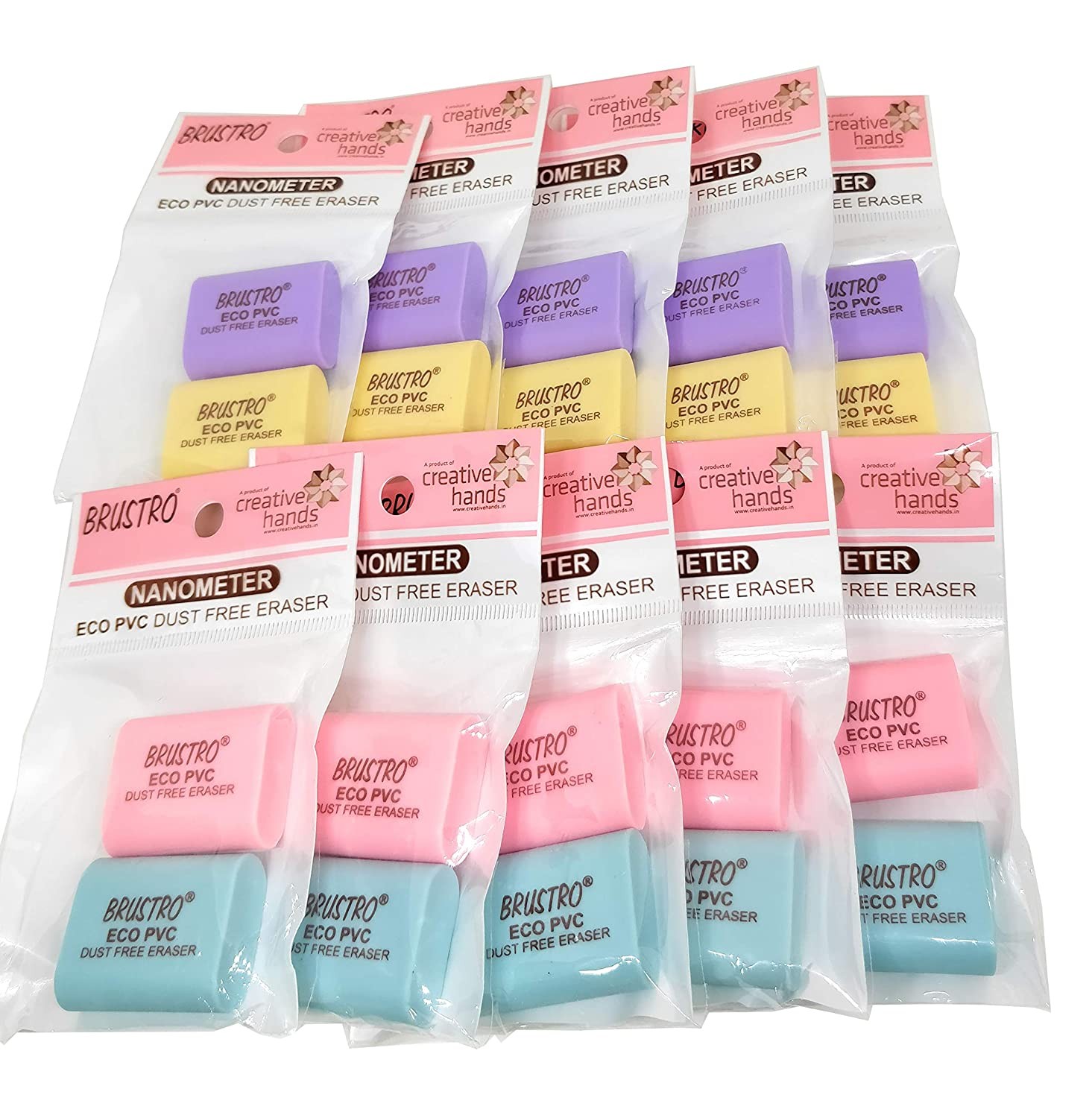 ECO PVC Dust Free Eraser (Pack of 2)